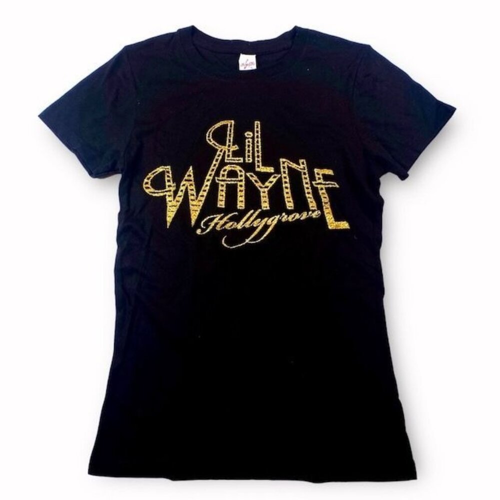 NWOT Lil Wayne Hollygrove Tee Shirt Black, Size Small